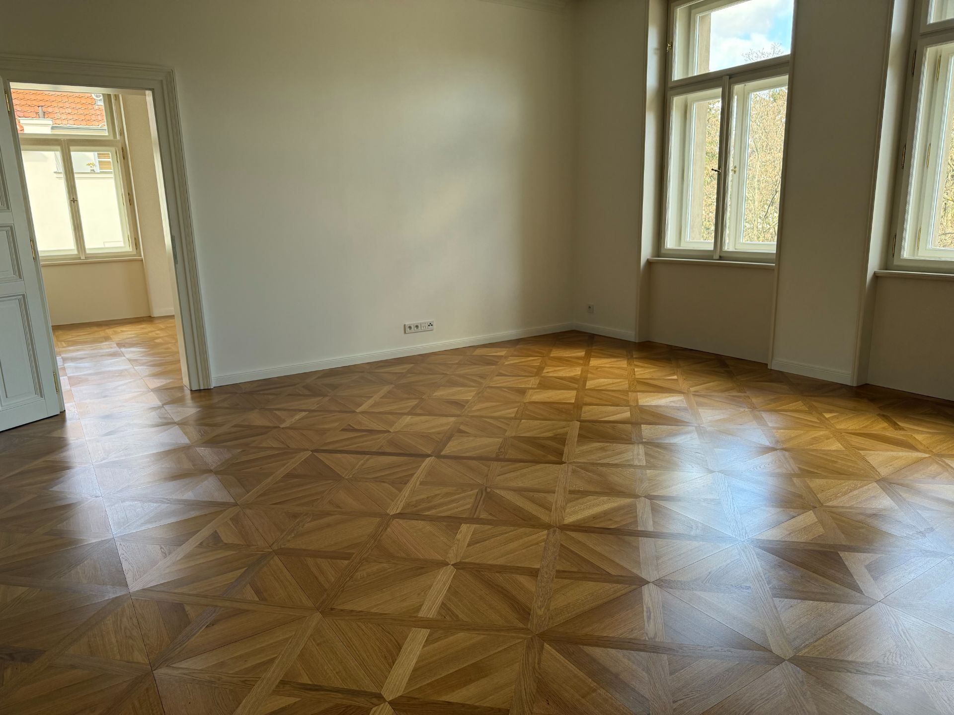 dřevěná kazetová mozaika dub dřevěná podlaha vrstvená